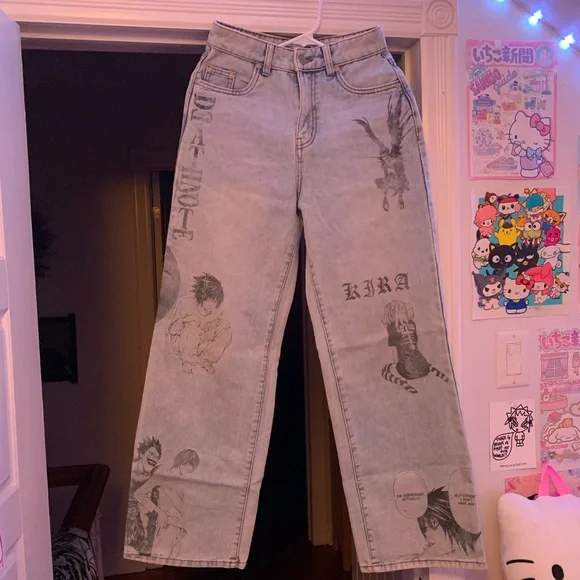 Death Note Custom Graphic Jeans - Picture 2 of 9